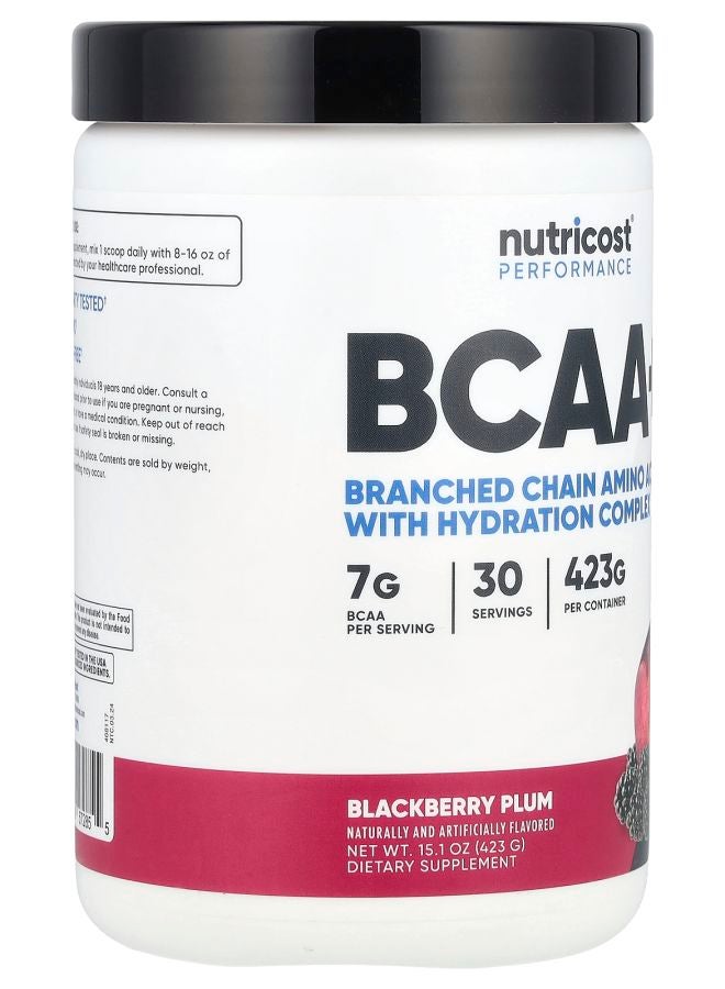 Nutricost Performance BCAA+ Blackberry Plum  15.1 oz (423 g) - Image 2