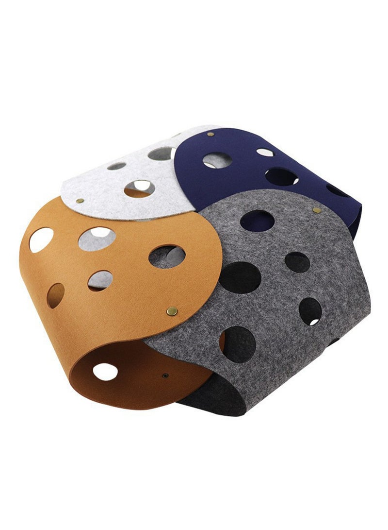 Felt Cat Tunnel, Foldable Cat Tunnel for Indoor or Outdoor Cats, Removable, Washable and Foldable, DIY Cat Play Mat for Interaction/Exercise, Cat Toy (Yellow and Brown) - Image 5