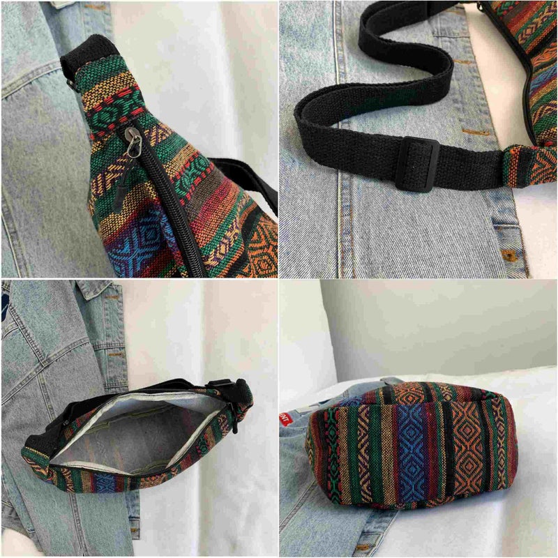 sunaeset hippie cloth purses for women, cute Small hobo boho purses crescent crossbody bags, vintage aesthetic bags - Image 5