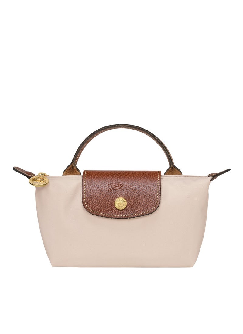 Longchamp Ladies' handbag, mini makeup bag, shoulder bag paper white  - Image 1
