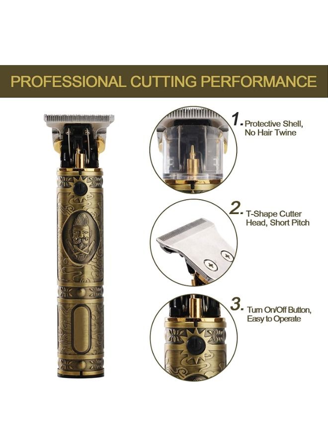 Daling USB Rechargeable Beard Trimmer Cordless Haircut Men Baldheaded Hair Trimmer Barber Cut Hair Cutting Machine - Image 1