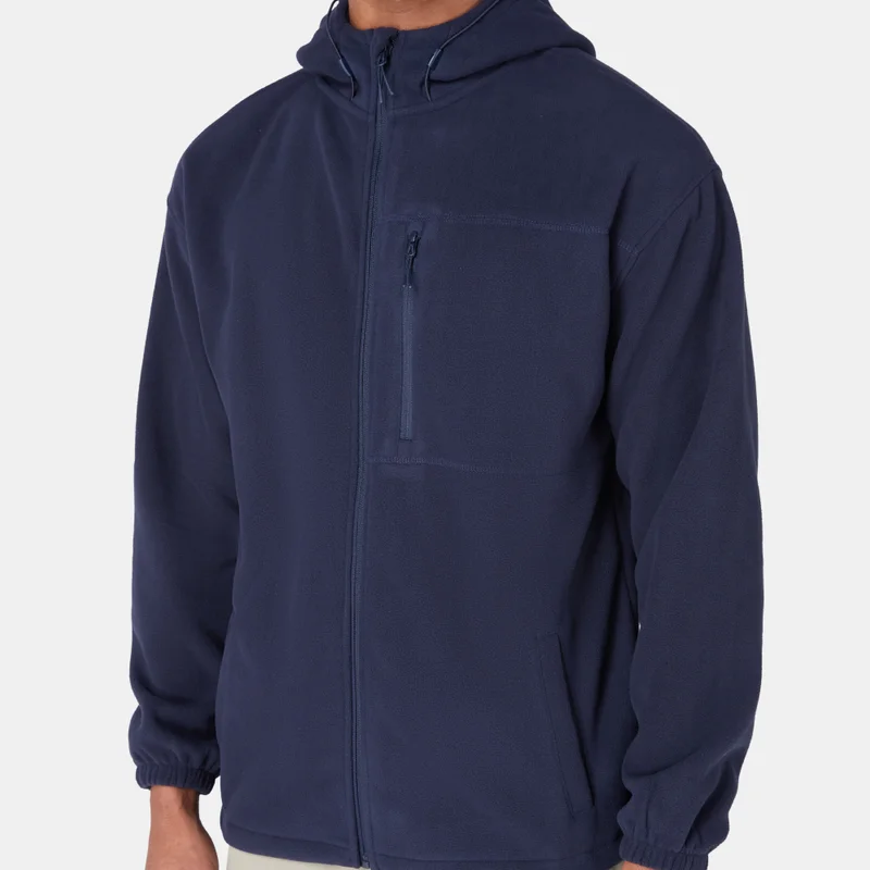 Sun And Sand Sports Blue Men's Fleece Jacket for Men | Best Price UAE