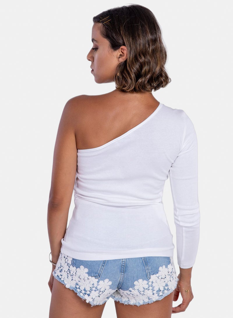 belle Long Sleeves Off Shoulder Top - Image 3