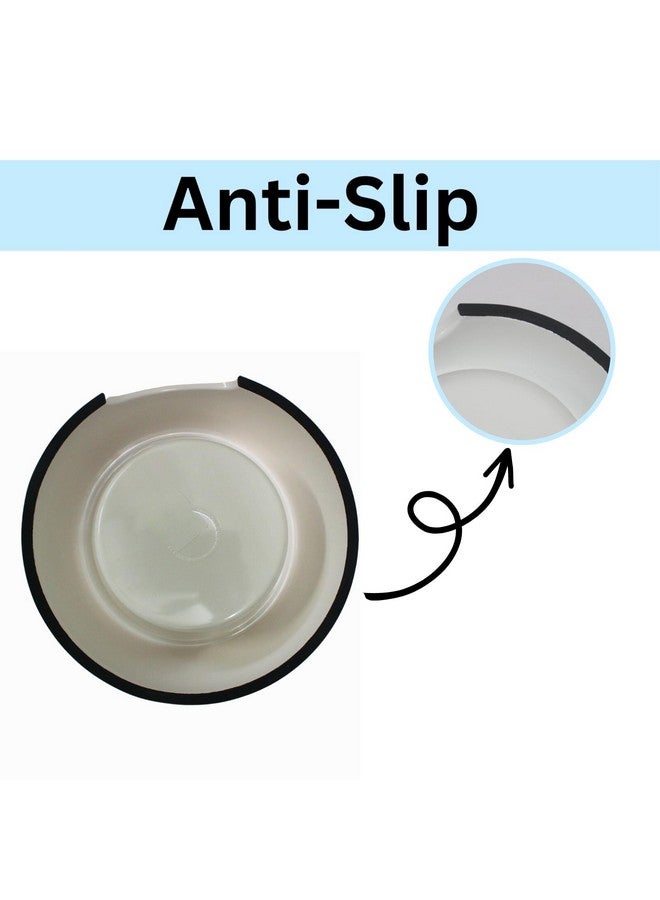 إيميلي بيتس وعاء طعام للكلاب من الميلامين المطبوع، قاعدة غير قابلة للانزلاق، أوعية طعام للحيوانات الأليفة مضادة للانزلاق، وعاء طعام وماء للحيوانات الأليفة للكلاب والقطط 800 مل (تصميم زهرة) - Image 3