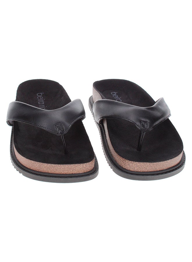 Beira Rio Embellished Slip-On Wedge Heel Sandals - Image 3