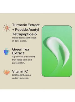 Bubble Skincare Morning Rays Brightening Eye Cream - Vitamin C Under Eye Cream for Dark Circles & Puffiness - Enriched with Green Tea Extract to Calm, Protect & Soothe Skin (15ml)  - Image 4