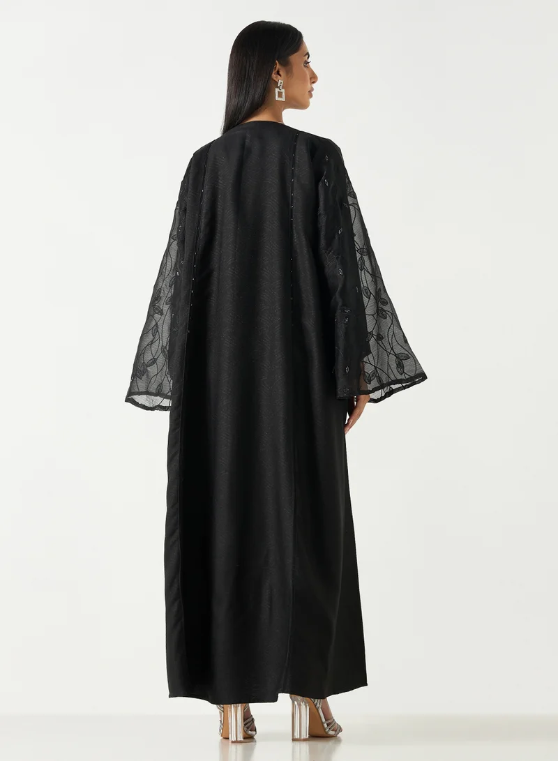 Hadiyath Al Madinah HM - Embroidered Pattern Abaya