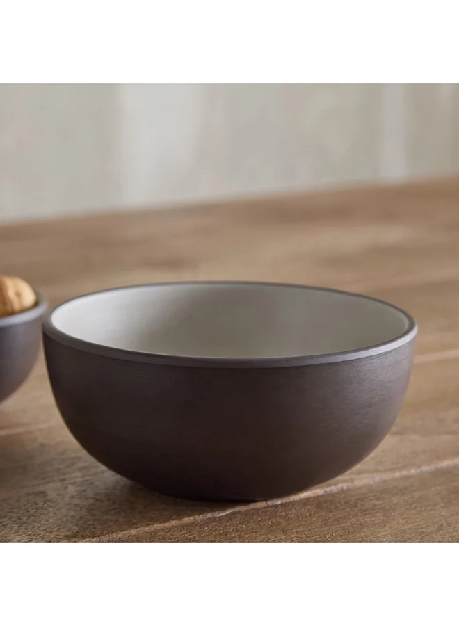 هوم بوكس Home Box Mocha Mist 2-Tone Melamine Serving Bowl 16 x 7.5 x 16.5 cm