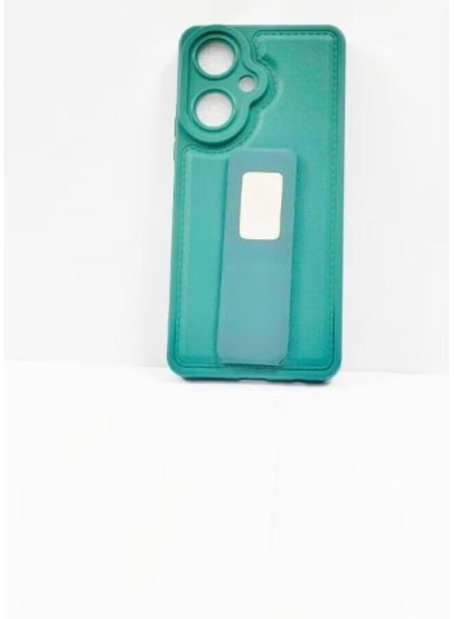 Protective Case Cover With Kick Stand For Vivo Y27 4G Green - Image 1
