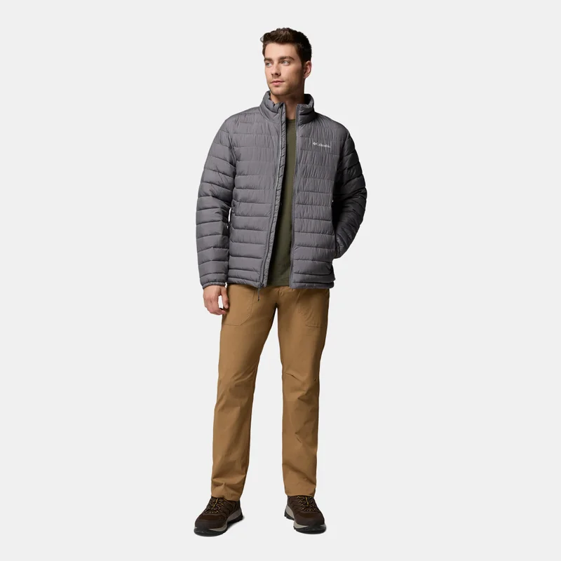 Columbia Grey Men's Powder Lite II Hiking Jacket for Men | Best Price UAE