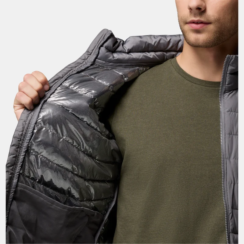 Columbia Grey Men's Powder Lite II Hiking Jacket for Men | Best Price UAE