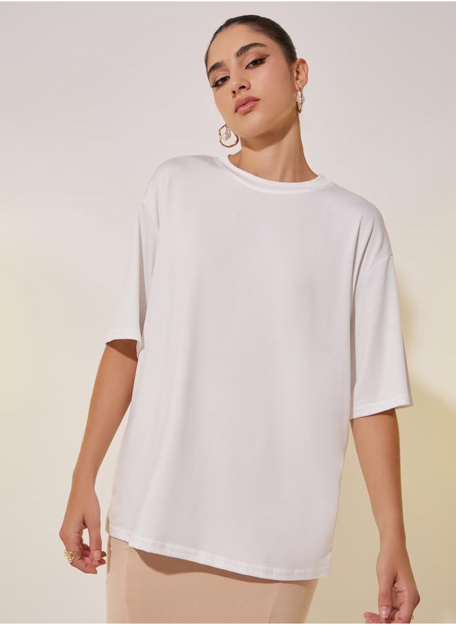 Take Two Oversized round Neck Graphic T-Shirt  - Image 3