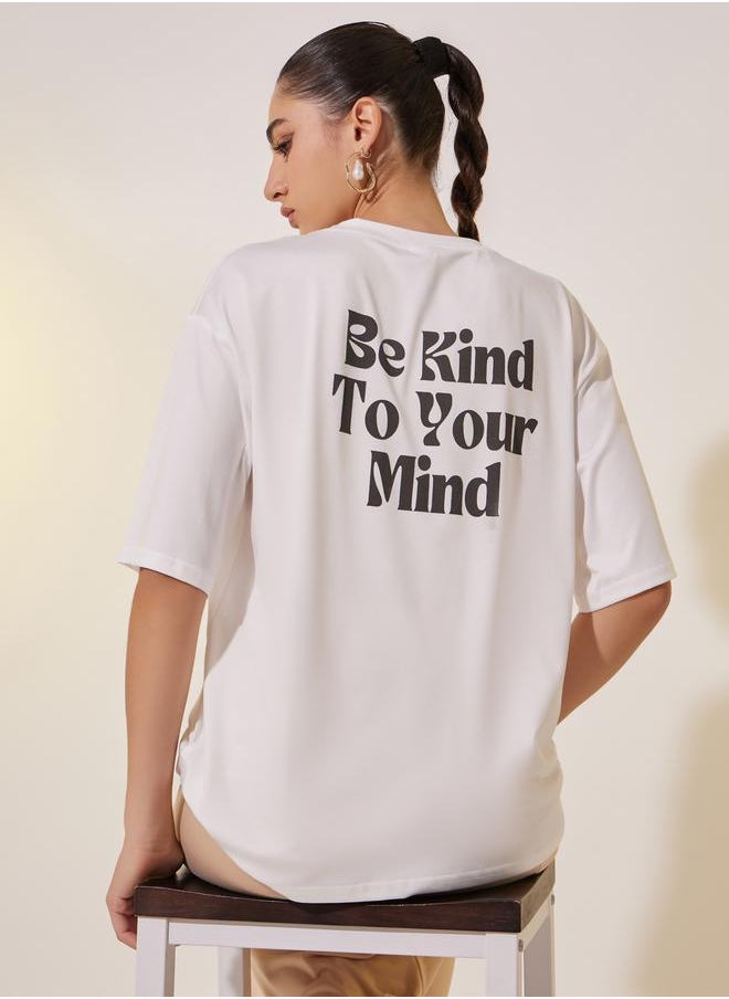 Take Two Oversized round Neck Graphic T-Shirt  - Image 1