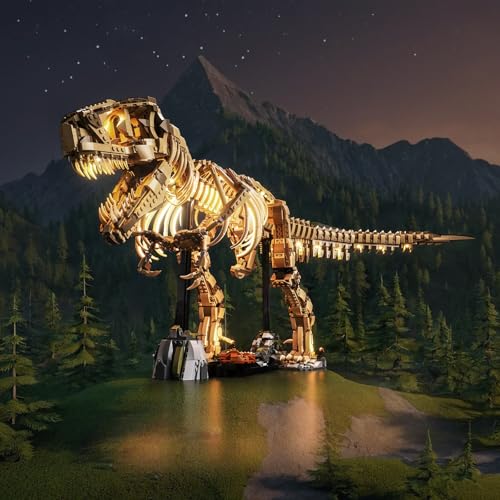 LocoLee Light kit Compatible with Lego 76968 Dinosaur Fossils Tyrannosaurus rex No Model Only Light LED Lighting Accessories Compatible with Lego Dinosaur Fossil 76968 Standard Version - Image 1