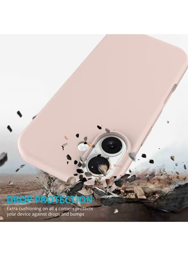 general Premium Liquid Silicone Case for iPhone 17 (6.3") – Ultra-Slim Soft-Touch Protective Cover with Built-in Camera Control Button & Enhanced Drop Protection – Light Pink - Image 4