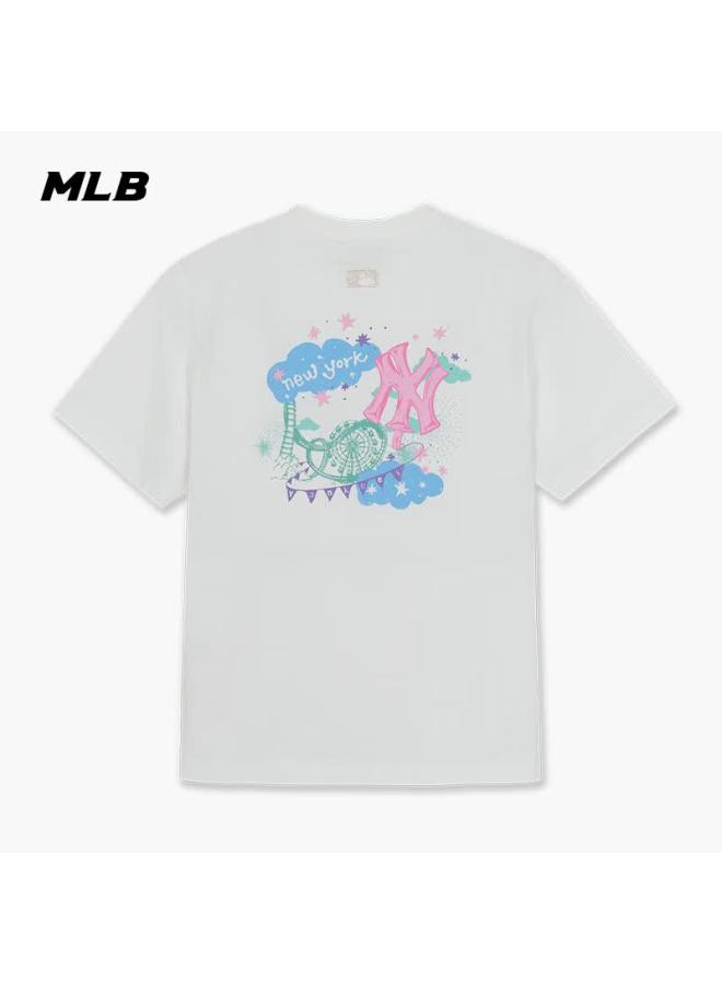 Mlb Uni Trendy Amut Park Print Cooling T-shirt 26 Spring New 3atsn7663-50whs-s - Image 1