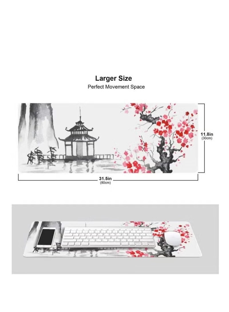 Beauenty Large Mouse Pad,Gaming Mouse Pad,800x300,Slip Rubber Base,Water Resist Keyboard Pad,mouse pads,with Stitched Edges,Desk Pad for Office and Home. - Image 5