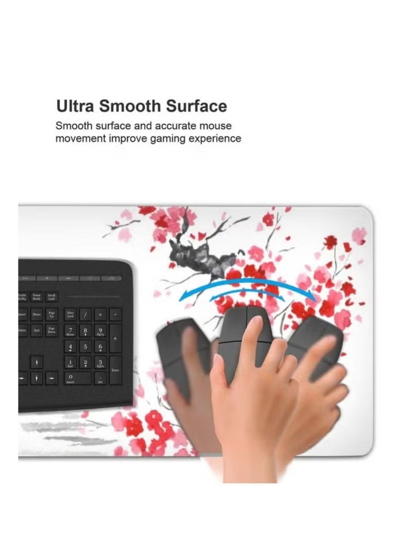 Beauenty Large Mouse Pad,Gaming Mouse Pad,800x300,Slip Rubber Base,Water Resist Keyboard Pad,mouse pads,with Stitched Edges,Desk Pad for Office and Home. - Image 3