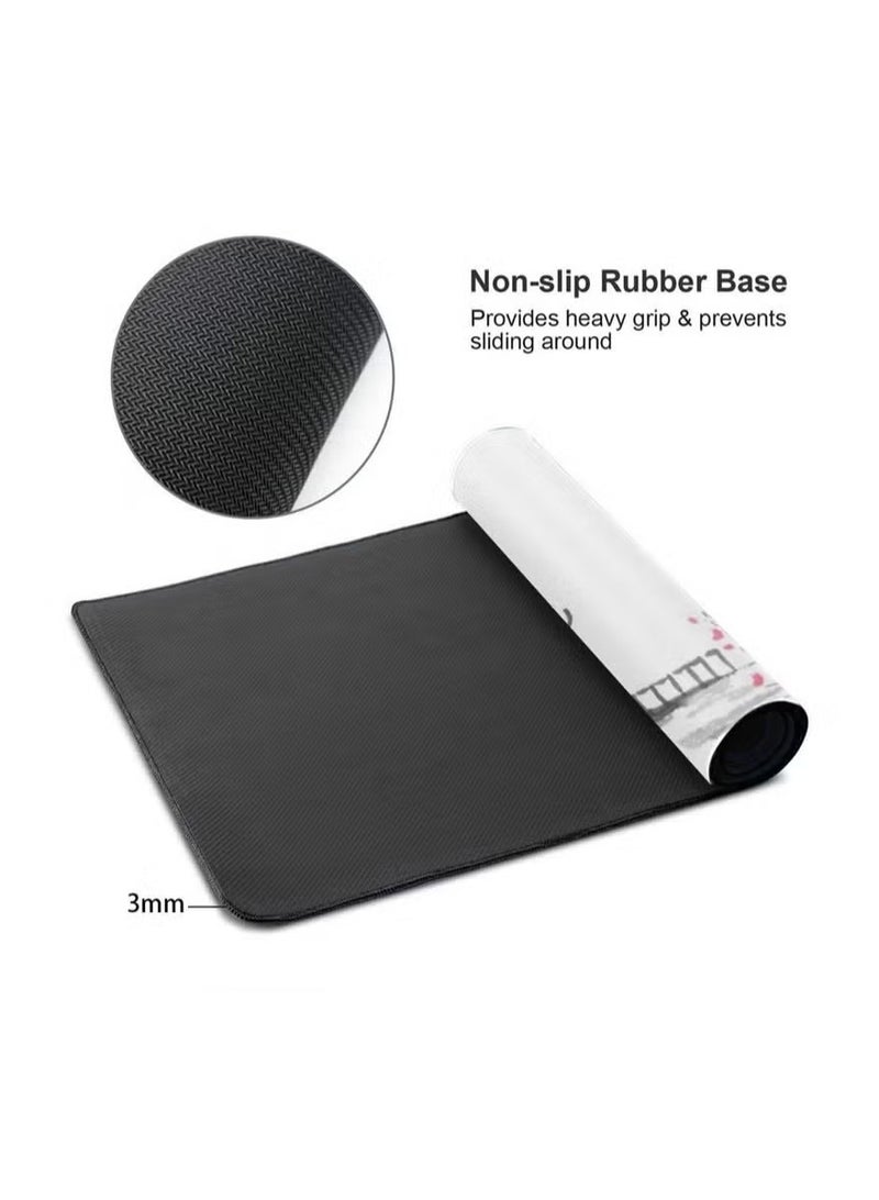 Beauenty Large Mouse Pad,Gaming Mouse Pad,800x300,Slip Rubber Base,Water Resist Keyboard Pad,mouse pads,with Stitched Edges,Desk Pad for Office and Home. - Image 4
