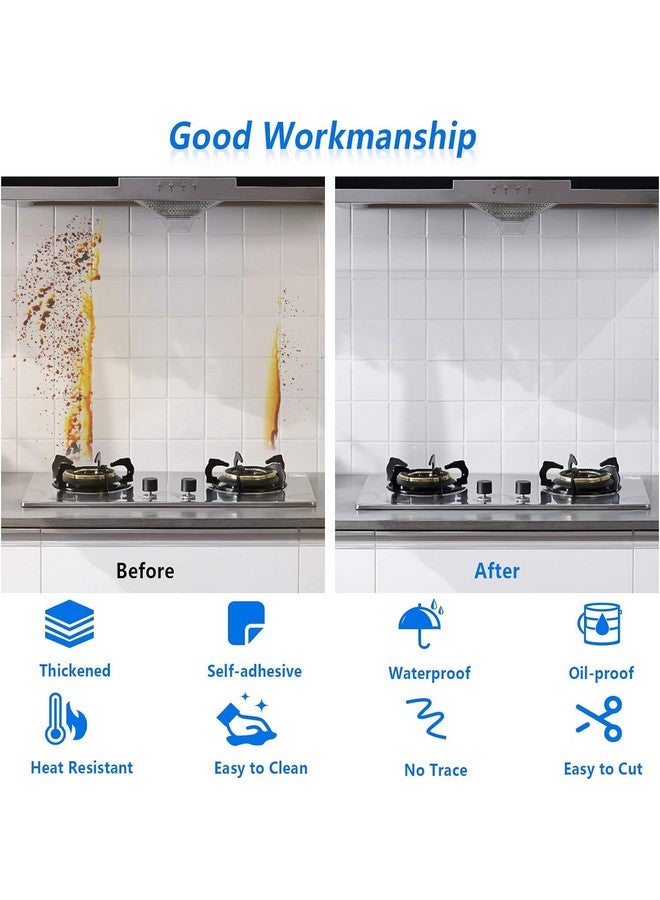 SUNBIRD SUNBIRD Transparent Plastic Roll Vinyl Kitchen Counter Coating, Self Adhesive, Clear Contact Paper Clear Book Cover Film, for Splash Guard for Kitchen, Tile Protector, (60cm x 200cm, Tile Sticker)  - Image 3