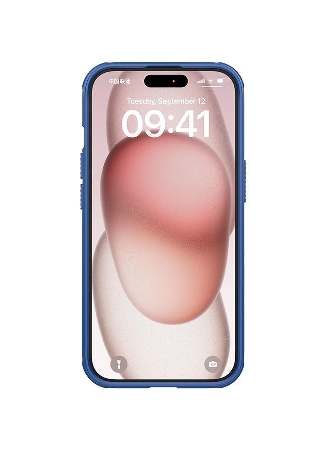 نيلكين جراب لهاتف iPhone 15 Super Frosted Shield Pro جراب واقٍ للهاتف مع شعار مقطوع - Image 2