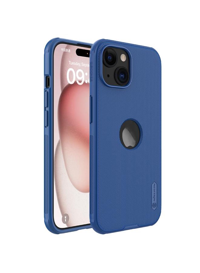 نيلكين جراب لهاتف iPhone 15 Super Frosted Shield Pro جراب واقٍ للهاتف مع شعار مقطوع - Image 1