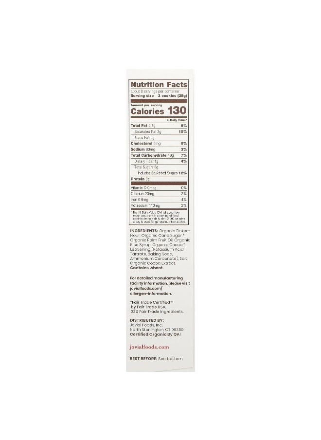 Jovial Jovial, Organic Einkorn Cookies, Crispy Cocoa, 8.8 oz (250 g)  - Image 2