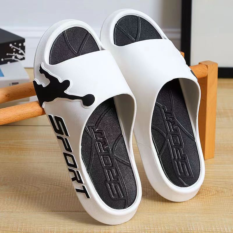 Slippers mens outdoor wear fashionable non-slip summer home soft bottom thick bottom bathroom indoor home boys slippers Green - Image 3
