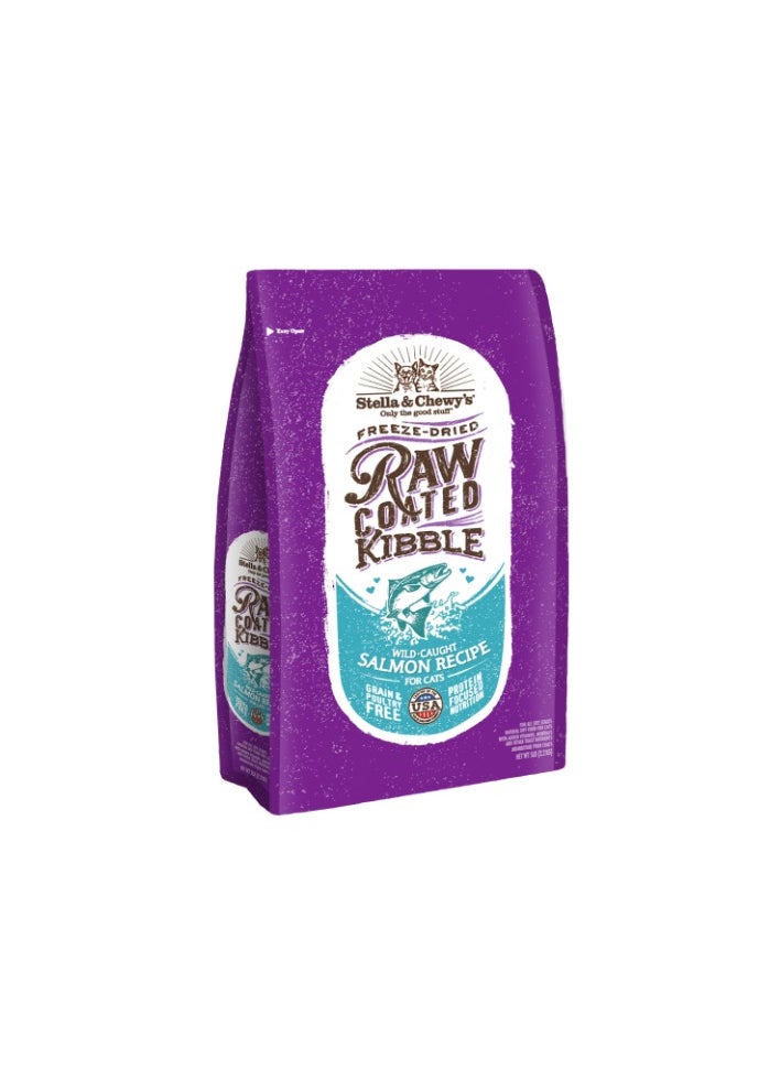 Stella & Chewys Stella & Chewys Cat-Raw Coated Kibble Salmon 5lb, raw coated kibble for cats, freeze dried, food for cats, cat kibble, Raw food for cats, stella & chewy cat food, Cat food, cat dry food  - Image 1