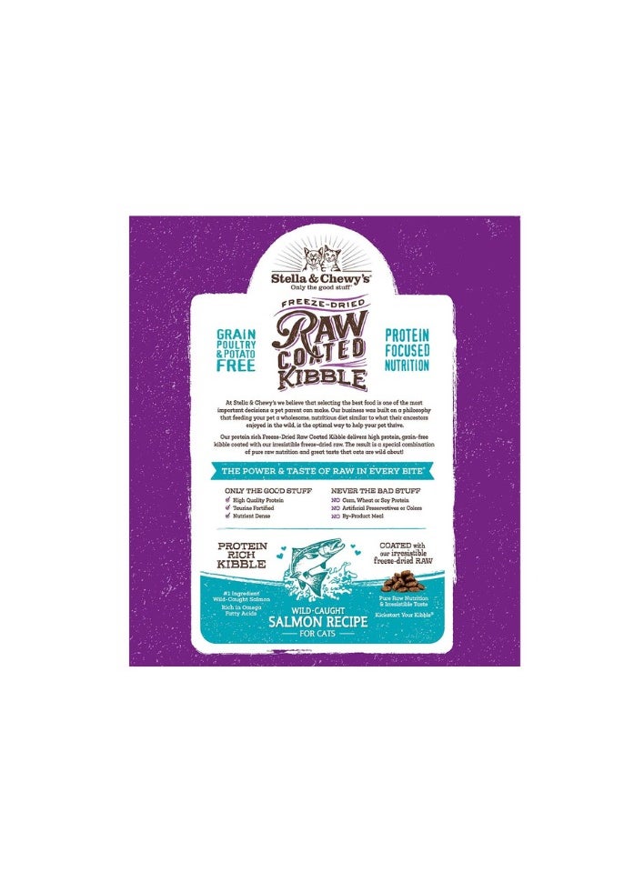 Stella & Chewys Stella & Chewys Cat-Raw Coated Kibble Salmon 5lb, raw coated kibble for cats, freeze dried, food for cats, cat kibble, Raw food for cats, stella & chewy cat food, Cat food, cat dry food  - Image 2