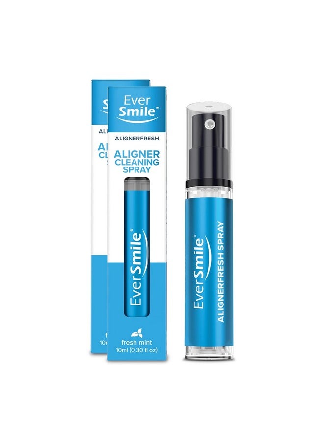 EverSmile EverSmile AlignerFresh Original Clean Spray. Retainer & Invisalign Cleaner Spray - On The Go Aligner Cleaning & Teeth Whitening. Kills Bacteria & Freshens Bad Breath. Mint Flavored (2pk)  - Image 1
