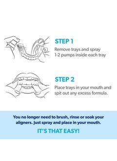 EverSmile EverSmile AlignerFresh Original Clean Spray. Retainer & Invisalign Cleaner Spray - On The Go Aligner Cleaning & Teeth Whitening. Kills Bacteria & Freshens Bad Breath. Mint Flavored (2pk)  - Image 5