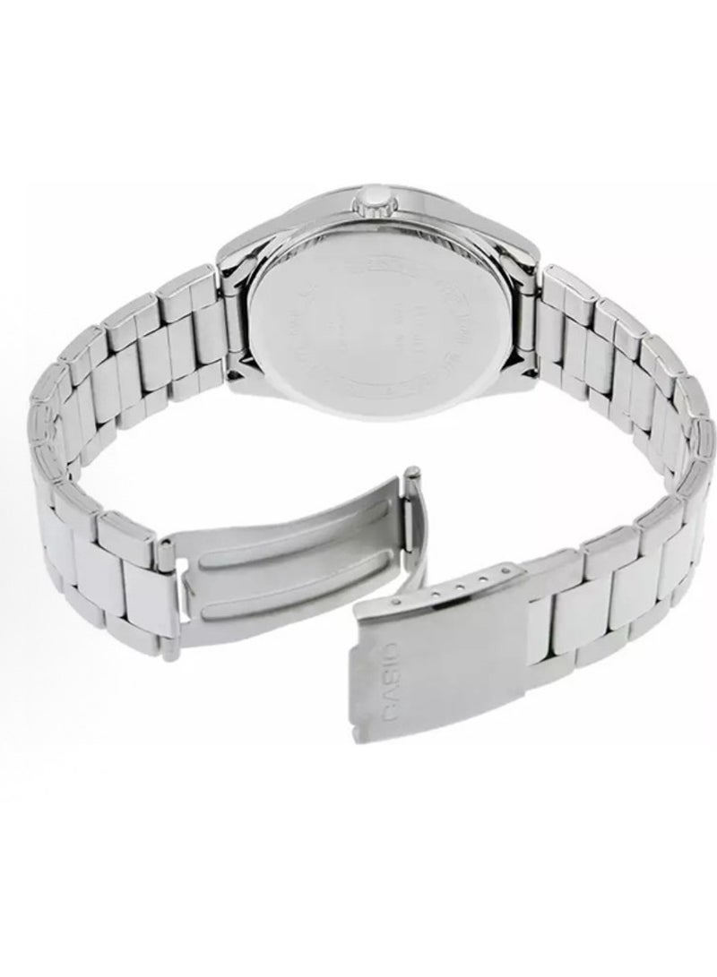 CASIO EDIFICE Casio Men's Enticer Water Resistant Analog Watch MTP-1302D-7A2VDF - 44 mm - Silver - Image 4