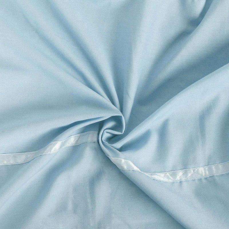 VHC غطاء دُفّة/دُهار من VHC 100% قطن 250 TC بتصميم دانتيل أزرق سماوي مفرد 160 * 230 عبوة من 1 - Image 5