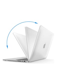 Generic Case Compatible for NEW Macbook Pro 14.2 inch M1 A2442 with Touch ID 2021 Release Plastic Hard Shell Smooth Shiny Surface White  - Image 3