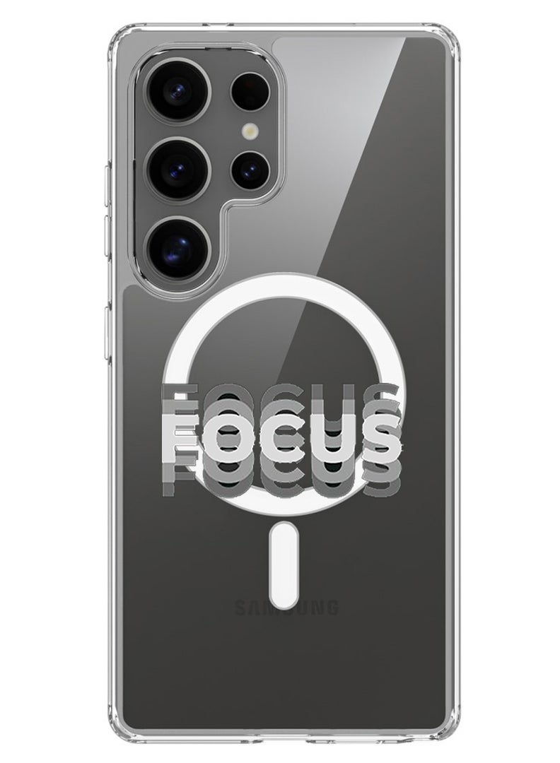 Theodor Magnetic Case for Samsung Galaxy S25 Ultra 6.9-inch Compatible with MagSafe Wireless Charging, Shockproof Phone Bumper Cover Focus - Image 1