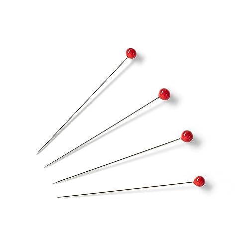 PRYM دبابيس زجاجية برأس أحمر من برايم 1-2/5" - Image 2