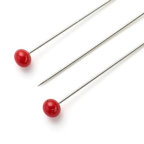 PRYM دبابيس زجاجية برأس أحمر من برايم 1-2/5" - Image 3