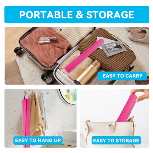 BRIAN & DANY Makeup Mat for Sink, Bathroom Sink Cover for Counter Space, Foldable Silicone Sink Mat Organizer Countertop RV Space Saver, Pink, 19.3" x 15.5" - Image 5