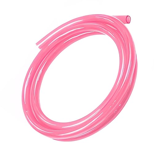 yorpyep Fuel Vent Line 118 Leakproof Seal Petrol Hose Flexible Cuttable Rubber Fuel Carburetor Vent Hose Line Oil Tube Pipe Replacement for ATV Dirt Bike Go Kart Moped Pocket Bike Pink - Image 1