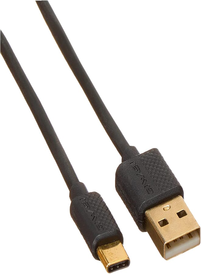 Awei CL-89 USB To Type-C Fast Charging Cable And Data Transmission For Mobile Phone 1000mm - Black