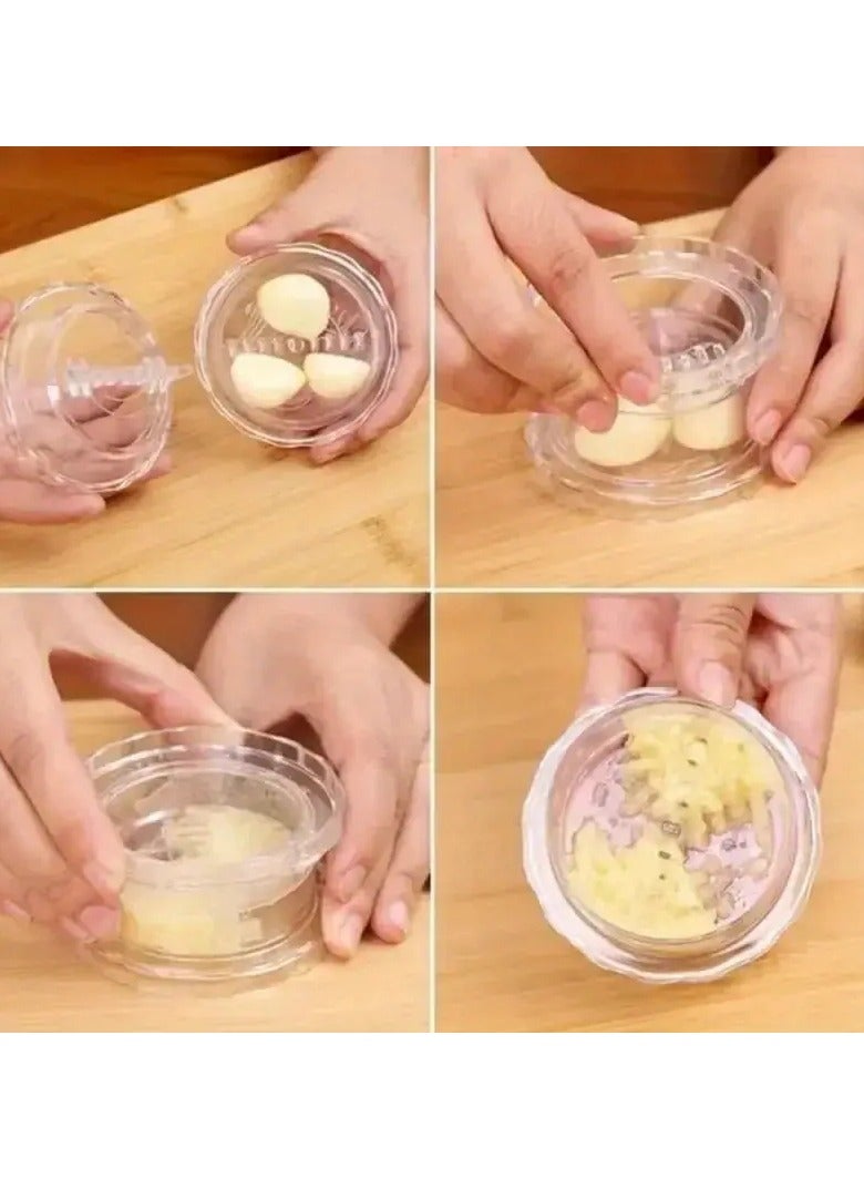 Goolsky Manual Garlic Twist Crusher Box: Handheld Garlic Press for Home Kitchen - No Electricity Required, Made of Plastic - Image 3