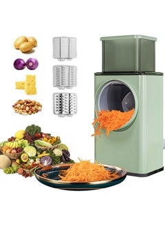 ELTRAZONE Multifunctional Vegetable Cutter Chopper Rotary Cheese Grater 3-in-1 Shredder Slicer Grinder Salad Maker Machine with Stainless Steel Roller Blades for Vegetable Fruit Nut  - Image 1
