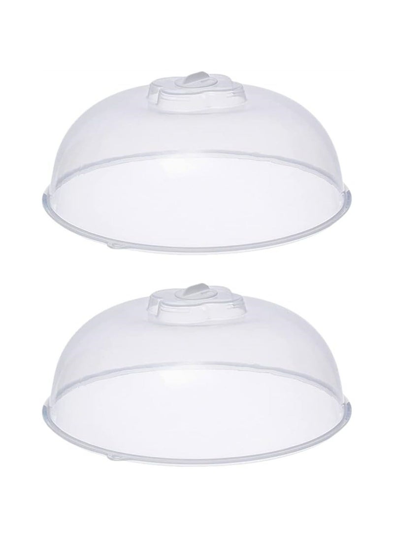 Y&D Food Cover 2pcs Dome Microwave Plate Lid Protector Guards Fly Cheese Butter Cake Splatter for Dessert Cooking Outdoor Teepee  - Image 1