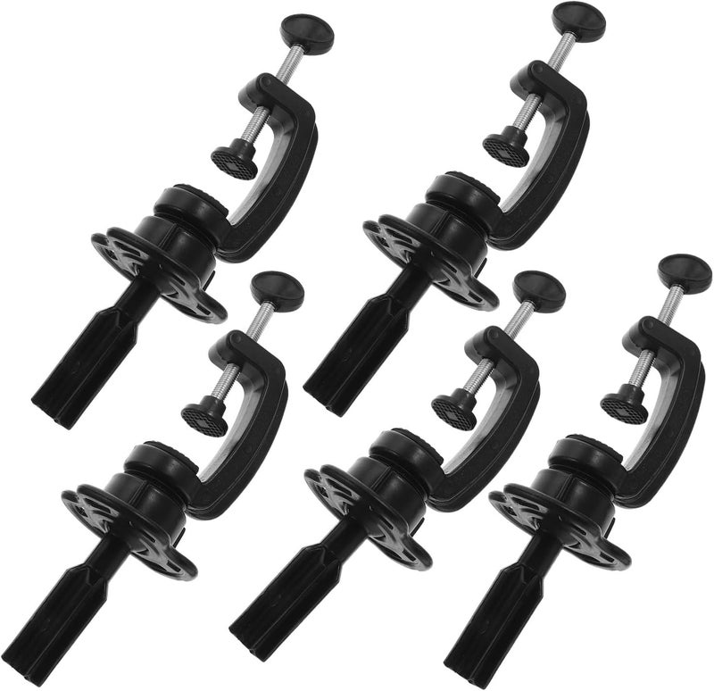 5pcs Wig Head Stands with Stable Clamp Mannequin Head Holders for Hair Styling and Cosmetology Training Salon Use - Image 1