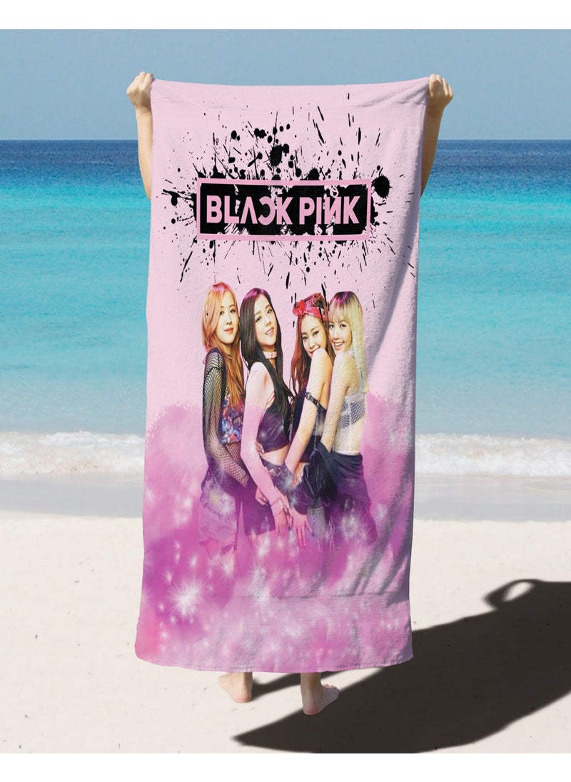 Black Pink Pink Venom Patterned Digital Printed Beach Bath Towel - pzsku/Z2CA67BE6AAE99B9ED4EEZ/45/_/1728062599/ae0115ac-0517-40d4-8b81-fa16f5f2d30f