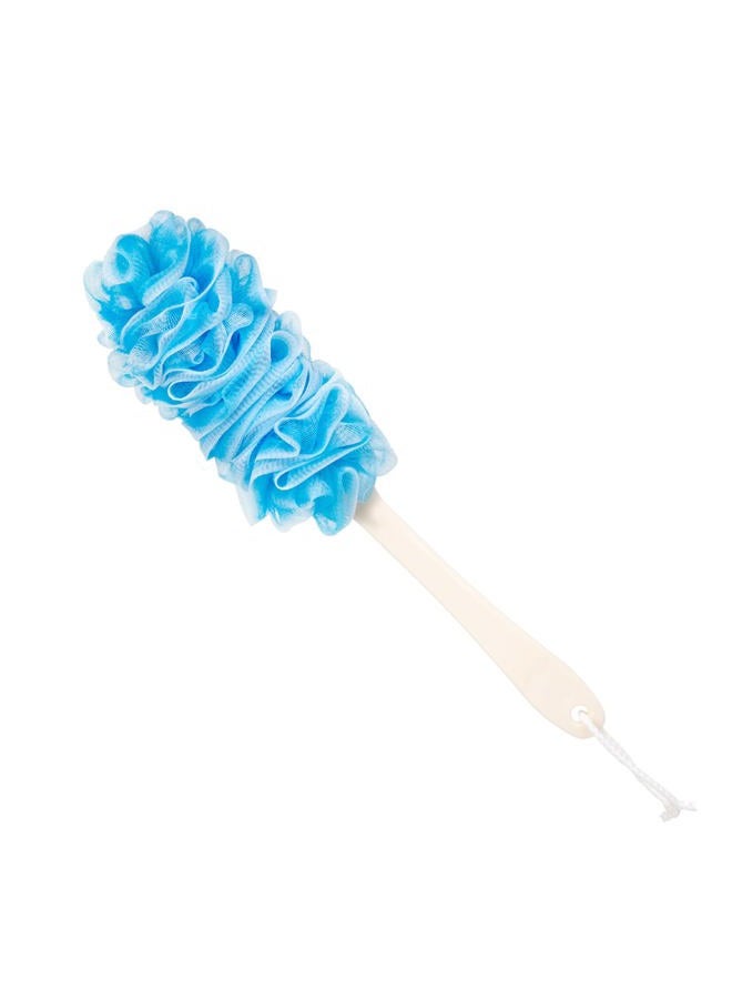 Arswin Lufa Back Scrubber for Shower, Anti-Slip Long Handle Bath Sponge Shower Brush, Soft Nylon Mesh Back Cleaner Washer, Loofah on a Stick Body Brush for Women&Men (Blue) - Image 1