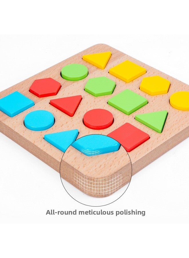Puzzle Geometric Shape Three-dimensional Puzzle Battle Game Children's Educational Toys Wooden Toys National Tide Puzzle Wholesale-Color:Color Boxed - Image 5