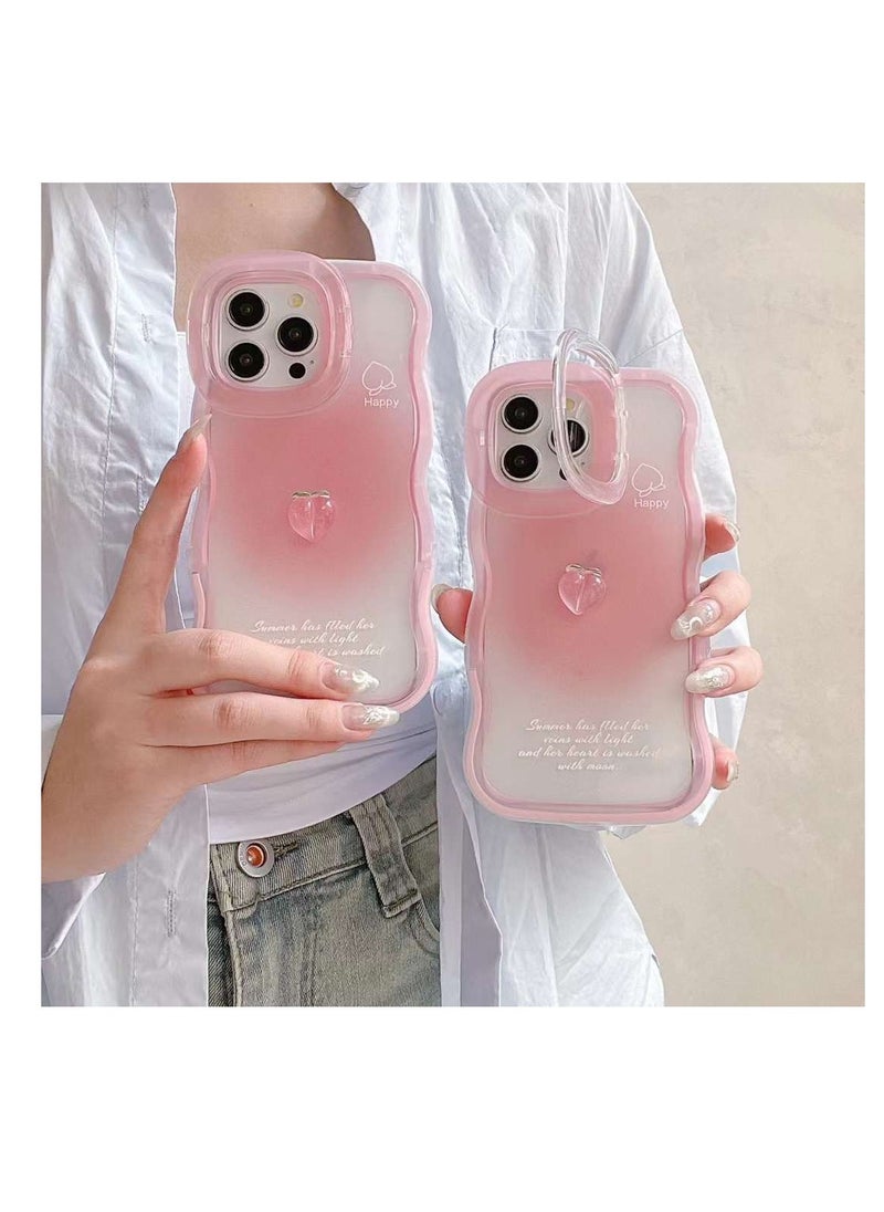 Generic - Mobile Phone Case Apple 12 pro max Protective Case Girls Anti-fall Watching Drama Stand Stand High-grade Cute Style - Image 1