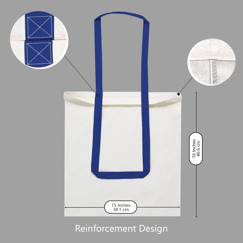 TOPDesign 24-Pack Economical 16"x15" Cotton Tote Bag, Lightweight Medium Reusable Grocery Shopping Cloth Bags, Suitable for DIY, Advertising, Promotion, Gift, Activity - Image 5